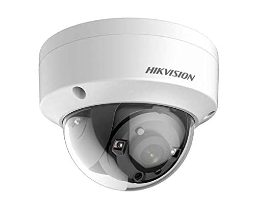 HIKVISION DS-2CE56F7T-VPIT 3MP Outdoor Analog Dome Camera w/ 6mm Lens (Renewed)