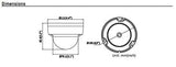Hikvision DS-2CD2185FWD-ISB 8MP Outdoor Network Dome Camera w/ 2.8mm Lens, Audio/Alarm I/O, IP67/IK10 (Black) (Renewed)