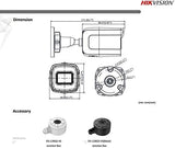 Hikvision DS-2CD2085G1-I 8MP Mini Network Bullet Camera w/ 4mm Lens (Renewed)