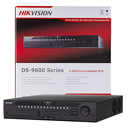 Hikvision 32 Channel DS-9632NI-ST, Up to 6MP, HDMI, 8-SATA (no HDD Included) (Renewed)