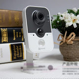 Hikvision DS-2CD2412F-IW 1.3MP Wireless Network Cube Camera w/ 4mm Lens, Built-in Microphone (Renewed)