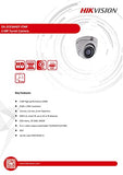 Hikvision Camera DS-2CE56H0T-ITMF 5MP TurboHD Outdoor Analog Turret w/ 2.8mm Lens (Renewed)