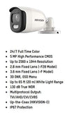 Hikvision DS-2CE10HFT-F28 5MP TurboHD Outdoor Analog Bullet Camera w/ 2.8mm Lens, TVI/AHD/CVI/CVBS 4 in 1 Output (Renewed)