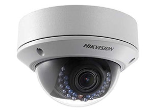 Hikvision DS-2CD2712F-I 2.8-12mm Network Dome Camera, 1.3MP, IP66, 20M, IR, 720P, Varifocal Lens, True Day/Night (Renewed)