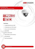 Hikvision DS-2CE56H1T-VPIT 5MP Outdoor Analog Dome Camera w/ 2.8mm Lens (Renewed)