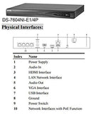 Hikvision DS-7604NI-E1/4P 4 Channel PoE NVR, Up to 6MP Resolution (no HDD Included) (Renewed)