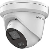 Hikvision DS-2CD2327G1-LU 2MP ColorVu Network Turret Camera w/ 4mm Lens, 24/7 Full Time Color, Built-in Microphone, IP66 Weatherproof Rated, 12VDC/PoE (Renewed)