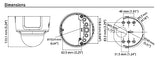 Hikvision DS-2CD2755FWD-IZS 2.8-12 mm Outdoor Network Dome Camera 5MP, Motorized Varifocal Lens, RJ45 Connection (Renewed)