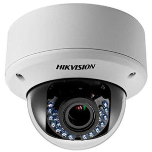 Hikvision DS-2CE56C5T-AVPIR3 720P Outdoor Analog IR Dome Camera w/ 2.8-12mm Lens, Day/Night, DWDR, Smart IR, 40M IR, 24VAC/12VDC (Renewed)