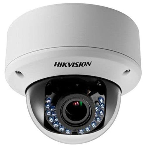 Hikvision DS-2CE56C5T-AVPIR3 720P Outdoor Analog IR Dome Camera w/ 2.8-12mm Lens, Day/Night, DWDR, Smart IR, 40M IR, 24VAC/12VDC (Renewed)