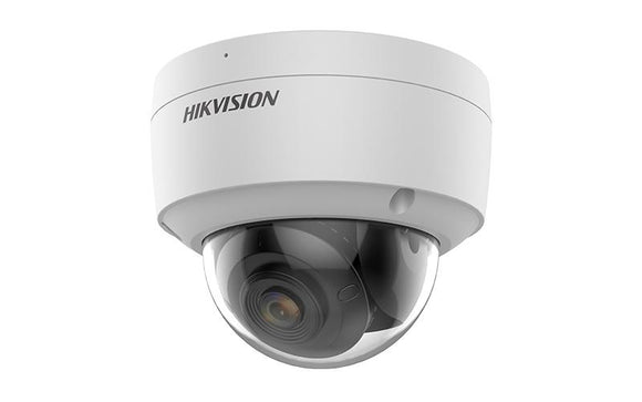 Hikvision DS-2CD2147G2-SU 4MP ColorVu Network Dome Camera w/ 4mm Lens, 24/7 Color, IP67/IK10 Waterproof/Vandal-resistant, 12VDC/PoE (Renewed)