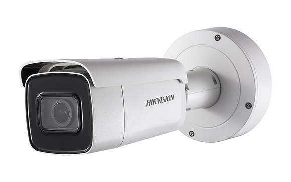 Hikvision DS-2CD2625FHWD-IZS 2MP Network Bullet Camera w/ 2.8-12mm Varifocal Lens, IR up to 50m(~164ft), IP66/IK10 Weatherproof/Vandal-resistant Rated, 12VDC/PoE (Renewed)