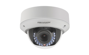 Hikvision DS-2CD2712FWD-I 1.3MP Network Dome Camera w/ 2.8-12mm Varifocal Lens, IR up to 20m (~65ft), IP66/IK10 Weatherproof/Vandal-resistant Rated, 12VDC/PoE (Renewed)