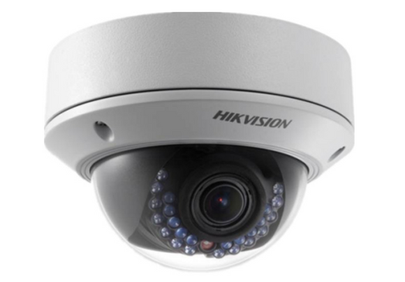 Hikvision DS-2CD2742FWD-IS 4MP Network Dome Camera w/ 2.8mm Lens, IR up to 30m(~100ft), Audio/Alarm I/O, IP66/IK10 Weatherproof/Vandal-Resistant, 12VDC/PoE (Renewed)