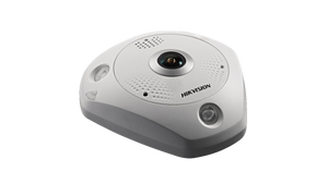 Hikvision DS-2CD6362F-IVS 6MP 360° Fisheye Network Camera w/ 1.27mm Lens, IR up to 15m(~50ft), IP66/IK10 Weatherproof/Vandalproof, 12VDC/PoE (Renewed)