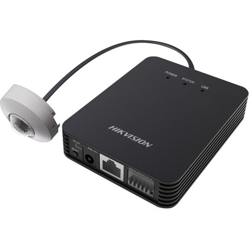 Hikvision DS-2CD6424FWD-40/E2 2MP Covert Network Camera w/ 4mm Lens, Body with Ball Head, IP66 Weatherproof Rated, 12VDC/PoE (Renewed)