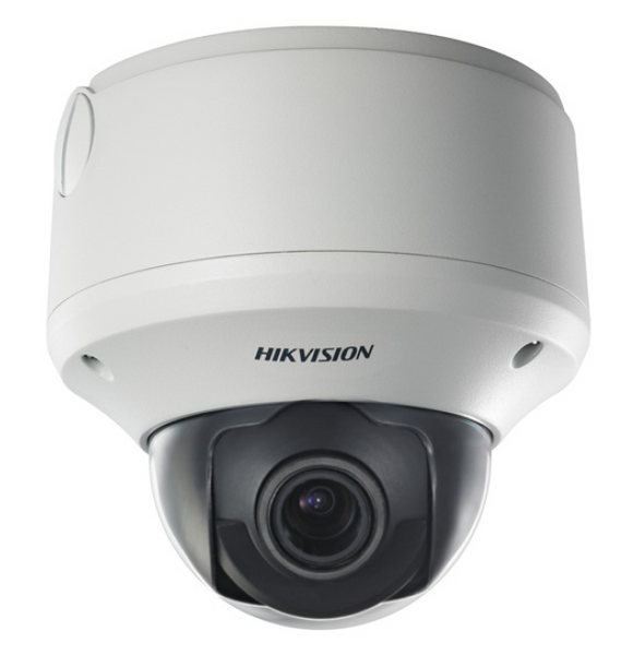 Hikvision DS-2CD7293NFWD-EIZH 4CIF Outdoor Network Dome Camera w/ 2.8-12mm Varifocal Lens, IR, Built-in Heater & Fan (Renewed)