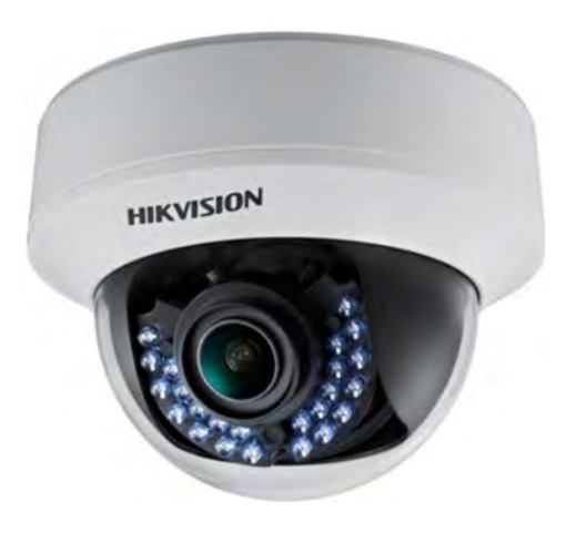 Hikvision DS-2CE56D1T-AVFIR 2MP Indoor Analog Dome Camera w/ 2.8-12mm Varifocal Lens, IR up to 30m(~100ft), 12VDC/24VAC (Renewed)