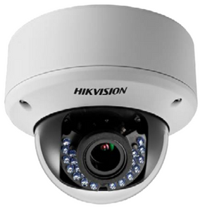 Hikvision DS-2CE56D5T-AVPIR3 1080P TurboHD Outdoor Analog Dome Camera w/ 2.8-12mm Varifocal Lens, IR up to 40m(~131ft), IP66/IK10 Weatherproof/Vandal-resistant, 12VDC/24VAC (Renewed)