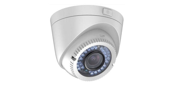 Hikvision DS-2CE56D5T-IR3Z 2MP Analog Turret Camera w/ 2.8-12mm Varifocal Lens, IR up to 40m, IP66 Weatherproof Rated(Renewed)