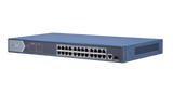 Hikvision DS-3E0526P-E 24 Port Gigabit Unmanaged PoE Switch (Renewed)