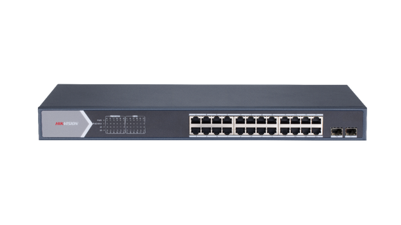 Hikvision DS-3E1526P-SI 24-Port Smart Managed Gigabit PoE Switch (370W) (Renewed)
