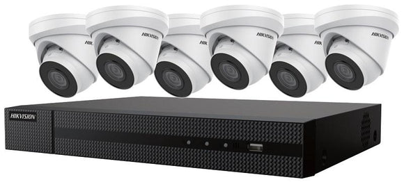 Hikvision EKI-K82T86 4K Kit 8 Channel PoE NVR w/ 2TB HDD + 6x 8MP 4K IP Cameras (Renewed)