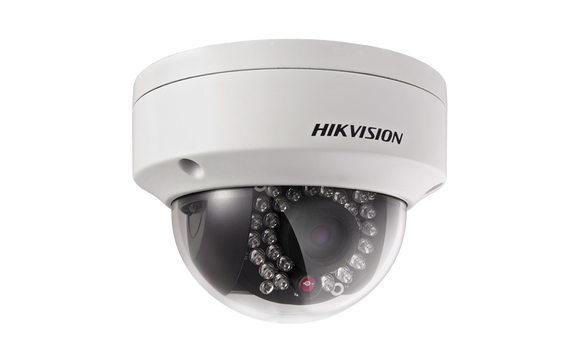 Hikvision DS-2CD2132-I 3MP Network Dome Camera w/ 12mm Lens, IR up to 100ft, IP66/IK10 Rated Weatherproof and Vandal Resistant, PoE (Renewed)