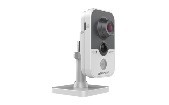 Hikvision 1.3MP Network Cube Camera 4mm Lens, PoE, Motion Detection DS-2CD2412F-I (Renewed)
