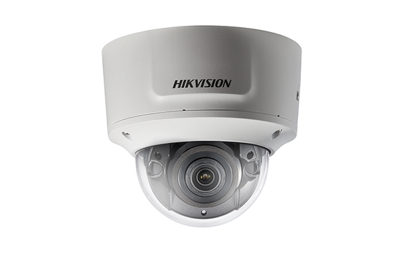 Hikvision DS-2CD2746G1-IZS 4MP AcuSense Outdoor Network Dome Camera w/ 2.8-12mm Motorized Varifocal Lens, EXIR 2.0 up to 30m(~100ft), IP67/IK10 Waterproof/Vandal-resistant Rated, 12VDC/PoE (Renewed)