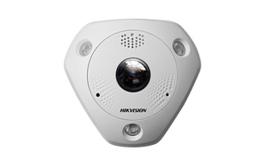 Hikvision DS-2CD63C2F-IV Outdoor Network Panoramic Camera, 180/360 Degree Angle, 12MP, Day/Night, IP66/IK10, POE/12VDC (Renewed)