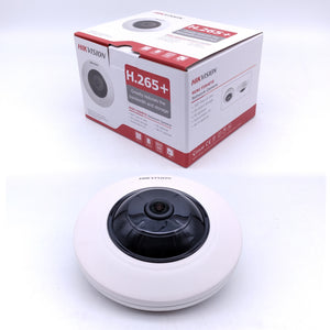 Hikvision DS-2CD2955FWD-IS 5MP 180° Fisheye Network Camera H.265+ PoE (Renewed)